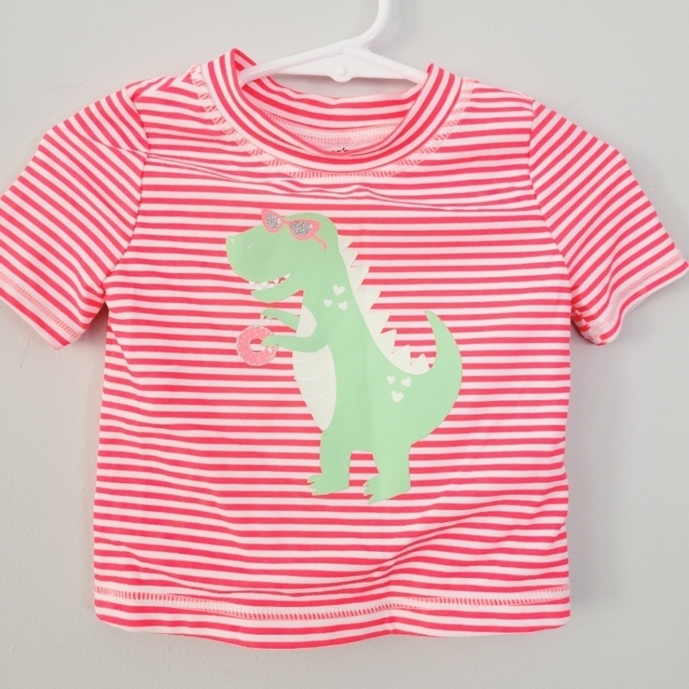 4/20 Carter's short sleeve swimming shirt size 18 months